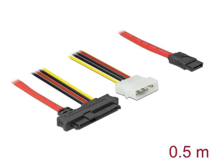 Delock Kabel SAS SFF-8482 + Power > 1 x SATA 7 Pin 0,5 m