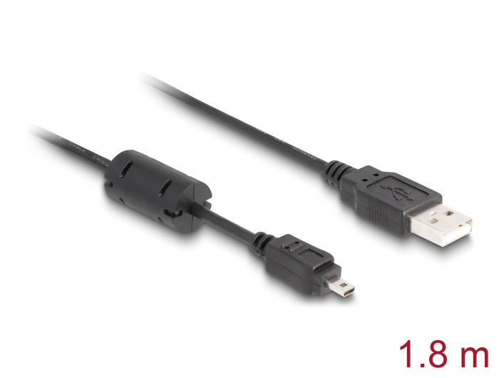 Delock Kabel Kamera Nikon 8pin UC-E6 USB 1,80 m