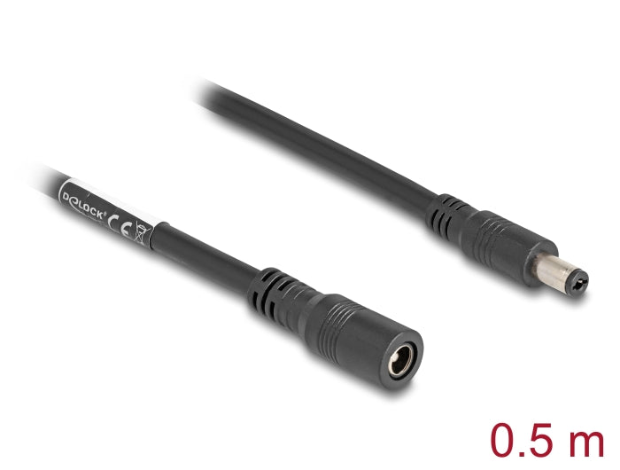 Delock Kabel DC Verlängerung 5,5 x 2,1 mm Stecker > Buchse