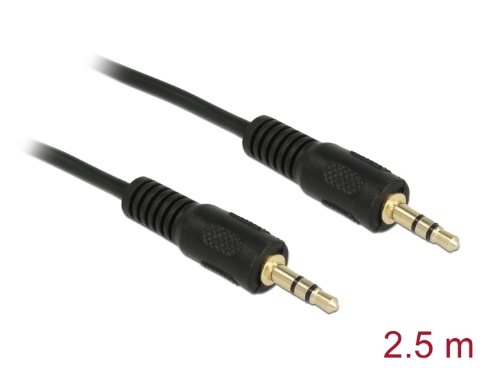 Delock Kabel Audio Klinke 3,5 mm Stecker / Stecker 2,5 m