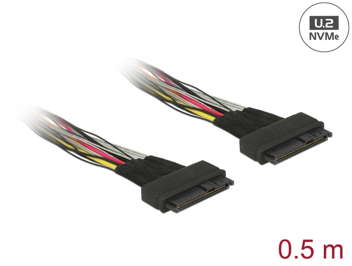 Delock Kabel U.2 SFF-8639 Buchse > U.2 SFF-8639 Buchse 50 cm
