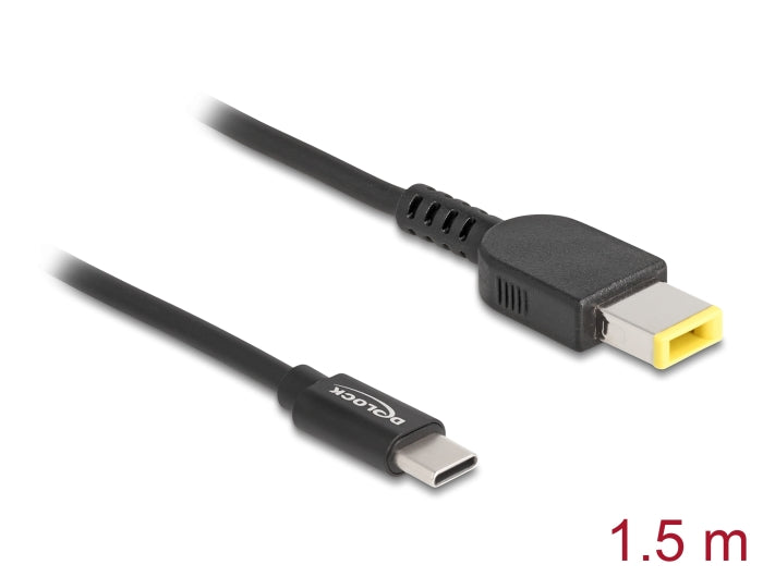 Delock Notebook Ladekabel USB Type-C™ Stecker zu Lenovo 11,0 x 4,5 mm Stecker