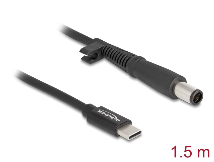 Delock Notebook Ladekabel USB Type-C™ Stecker zu HP 7,4 x 5,0 mm Stecker