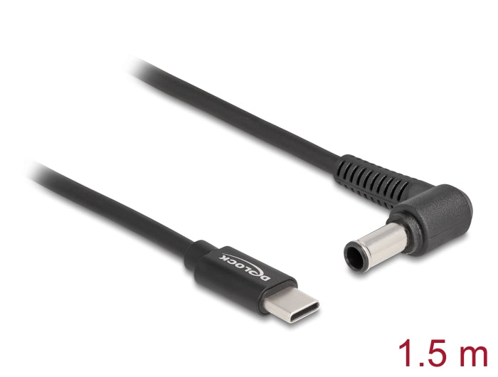 Delock Notebook Ladekabel USB Type-C™ Stecker zu Sony 6,0 x 4,3 mm Stecker