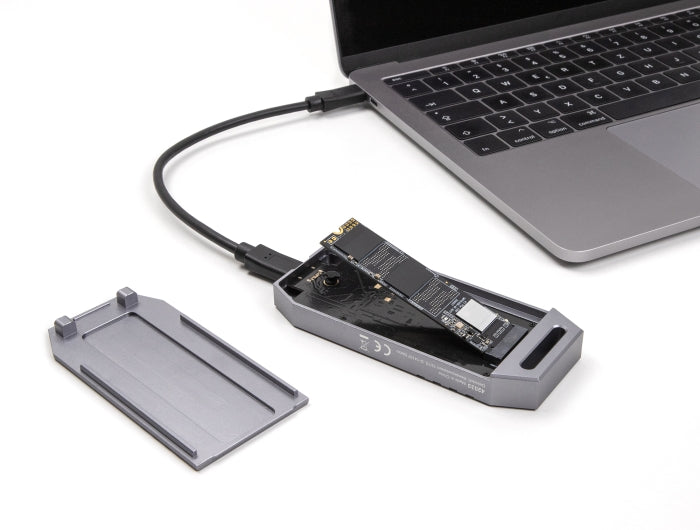 Delock M.2 NVMe SSD Gehäuse USB 40 Gbps - werkzeugfrei