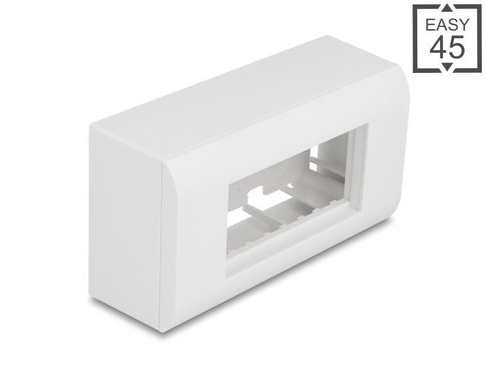 Delock Easy 45 Aufputzgehäuse 152 x 82 mm, weiß