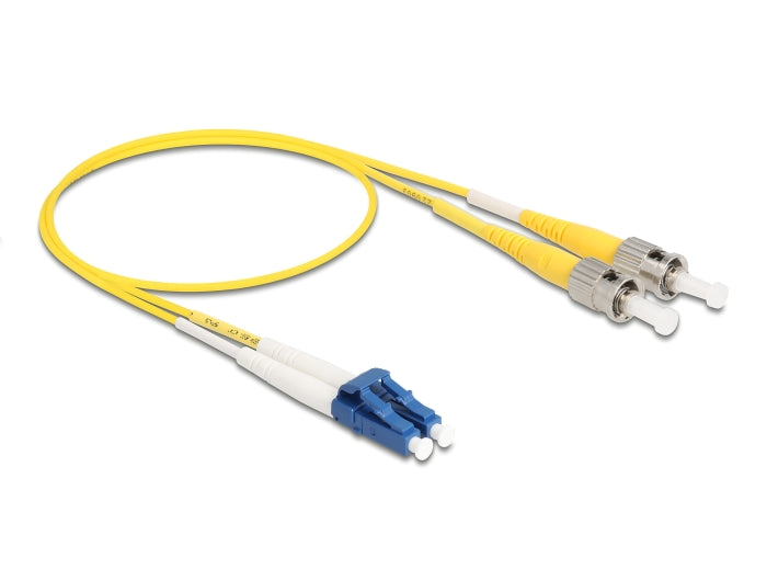 Delock Kabel Lichtwellenleiter LC > ST Singlemode OS2 0,5 m