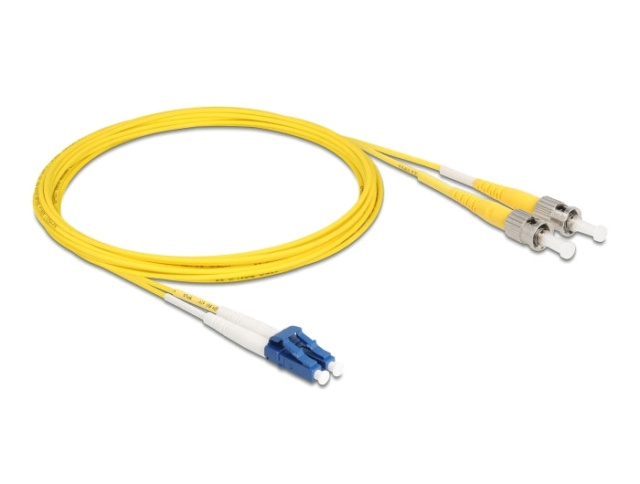 Delock Kabel Lichtwellenleiter LC Duplex zu ST Duplex Singlemode OS2 5 m