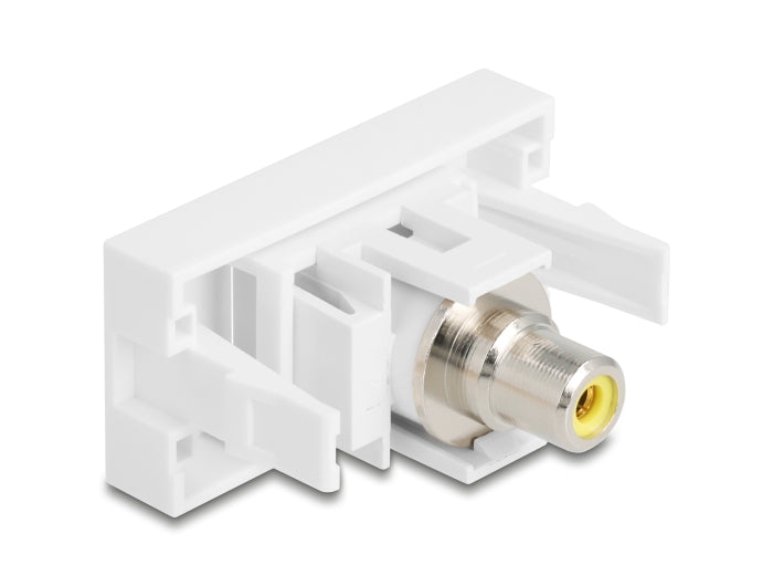 Delock Easy 45 Modul Cinch Buchse zu Cinch Buchse gelb / weiß