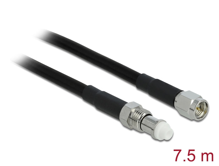 Delock Antennenkabel FME Buchse > SMA Stecker RG-58 7,5 m