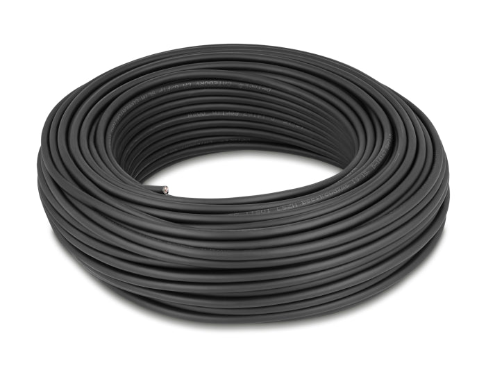 Delock Netzwerkkabel Rolle Cat.6A U/FTP 500 MHz Slim flexibel halogenfrei 50 m schwarz