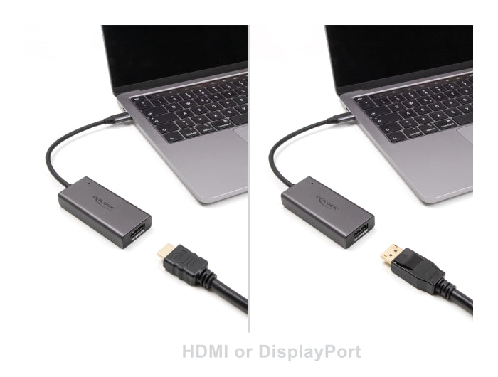 Delock USB Type-C™ Adapter zu Combo HDMI / DisplayPort Buchse 8K