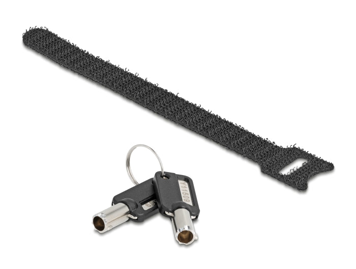 Navilock Laptop Schloss mit Schlüssel für MacBook Pro 2021 - 2024 (14″ und 16″) 2 m schwarz