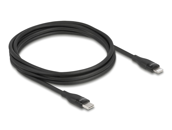 Delock Daten- und Ladekabel USB Type-C™ zu Lightning™ für iPhone™, iPad™ und iPod™ schwarz 2 m MFi