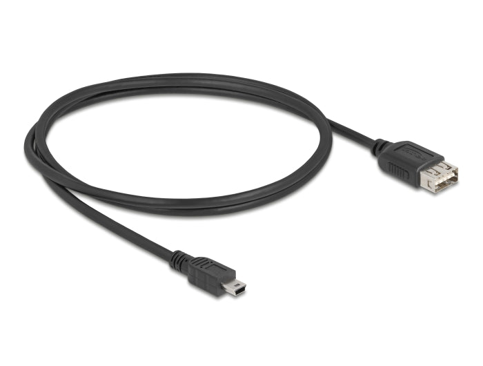 Delock USB 2.0 Kabel USB Typ Mini-B Stecker zu EASY USB Typ-A Buchse 1 m