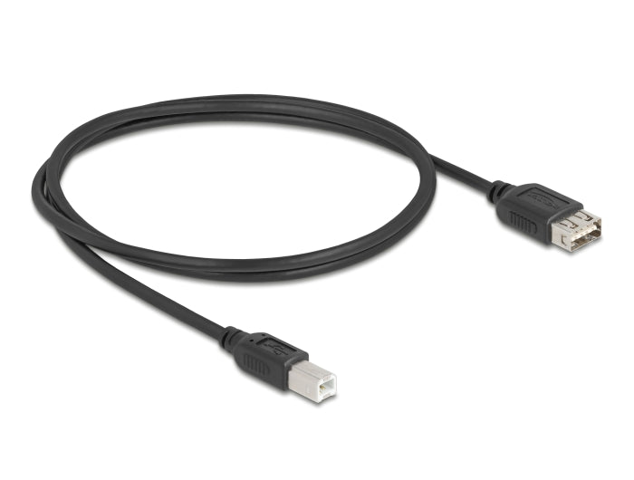 Delock USB 2.0 Kabel USB Typ-B Stecker zu EASY USB Typ-A Buchse 1 m