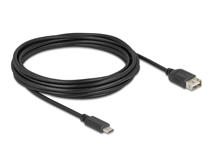 Delock USB 2.0 Kabel USB Type-C™ Stecker zu EASY USB Typ-A Buchse 5 m