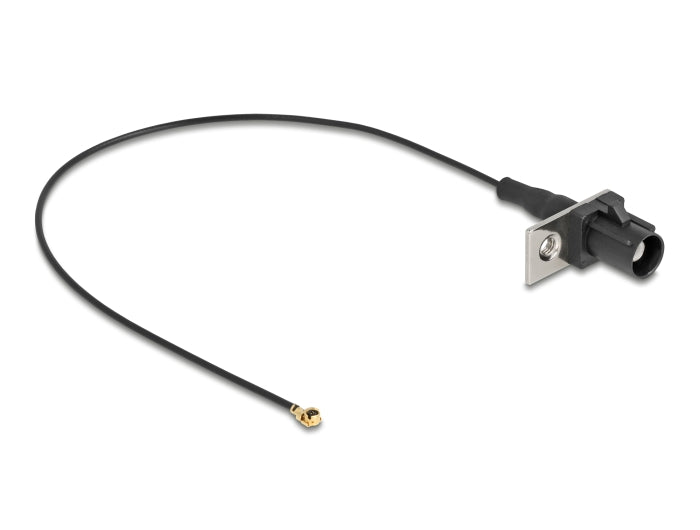 Delock Antennenkabel FAKRA A Stecker zu MHF® I Stecker 1,13 - 20 cm 1 vorgestanztes Loch
