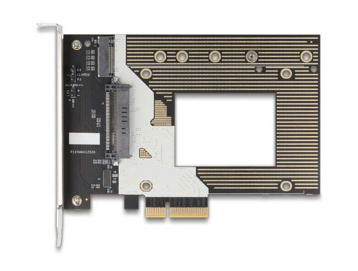 Delock PCI Express 4.0 x4 Karte zu 1 x NVMe M.2 Key M 110 mm oder U.2 Slot