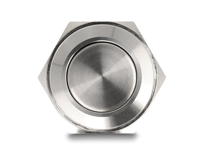 Delock Drucktaster zum Einbau 16 mm 2 x Schraubklemme Taster tastend flach