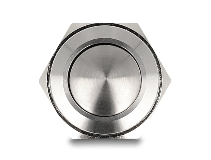 Delock Drucktaster zum Einbau 16 mm 2 x Schraubklemme Taster tastend gewölbt