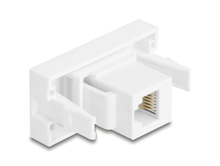 Delock Easy 45 Modul RJ12 Buchse zu RJ12 Buchse UTP weiß