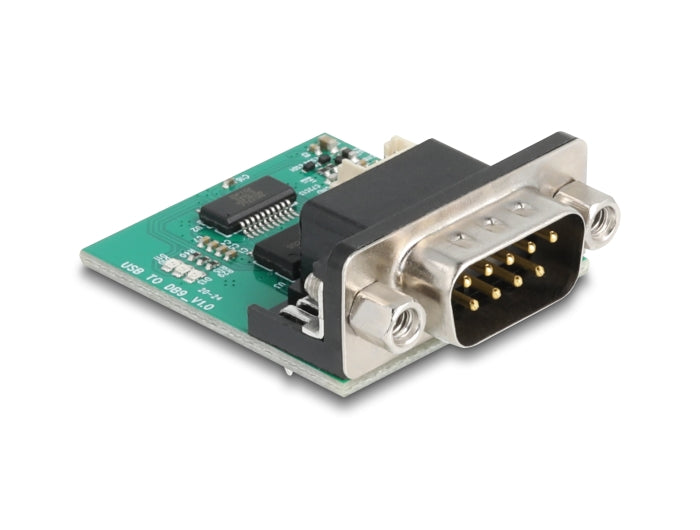Delock USB auf RS-232 Konverter FTDI FT231XS USB 2.0 Pfostenstecker zu D-Sub 9 Stecker Kabel 30 cm