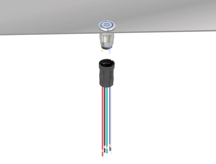 Delock Fassung für 19 mm 5 Pin Taster oder Schalter