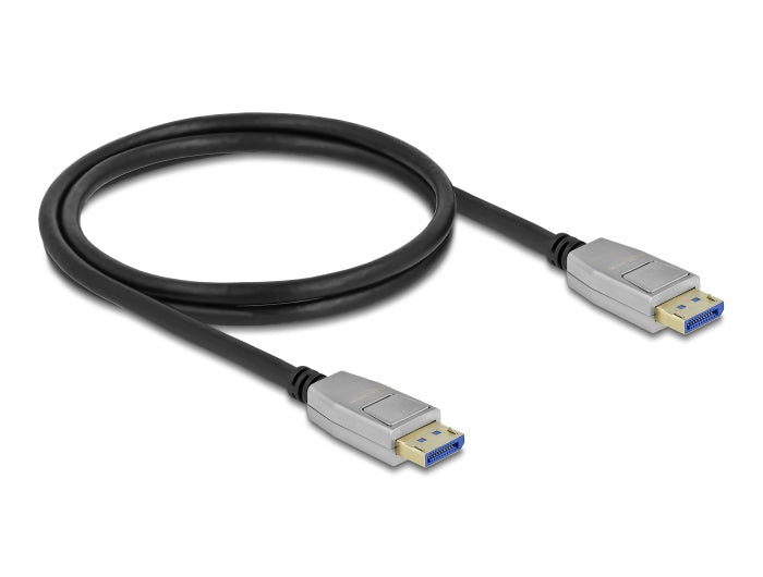 Delock DisplayPort Kabel 10K 60 Hz 54 Gbps Metallgehäuse 1 m