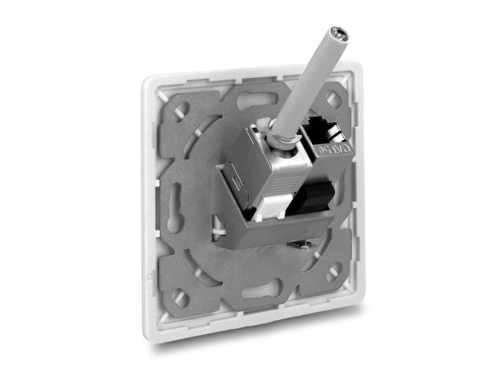 Delock Keystone Anschlussdose 2 Port kompakt