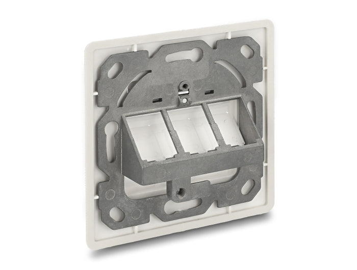 Delock Keystone Anschlussdose 3 Port kompakt