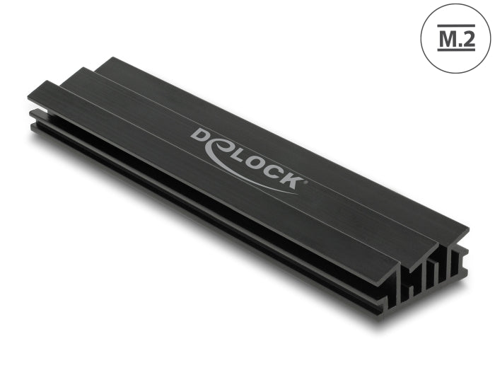 Delock Kühlkörper 100 mm für M.2 Modul schwarz