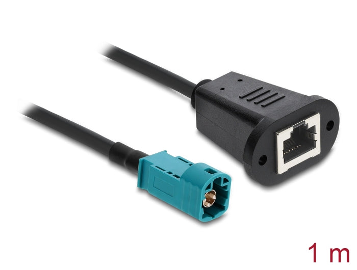 Delock Kabel HSD Z Stecker zu RJ45 Buchse 1 m