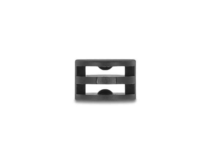 Delock Kabelbinder Befestigungskupplung D 12 x H 8 mm 90° drehbar schwarz 100 Stück