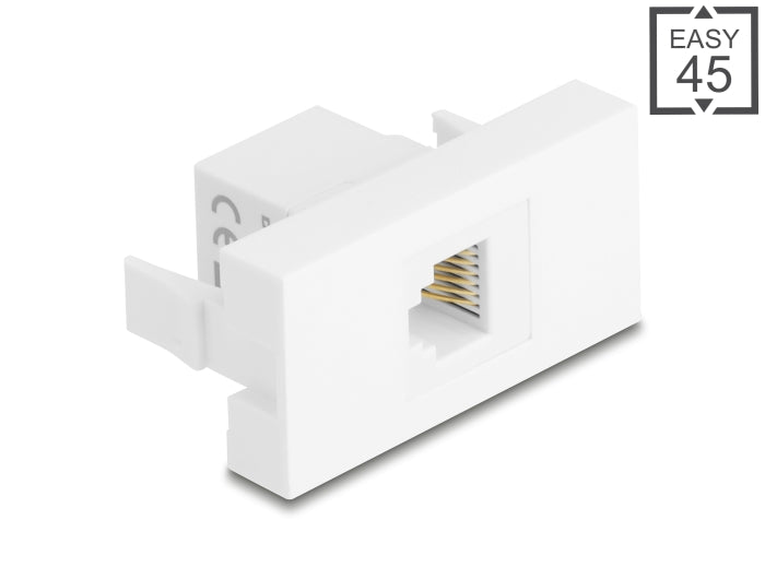 Delock Easy 45 Modul RJ12 Buchse zu RJ12 Buchse UTP weiß