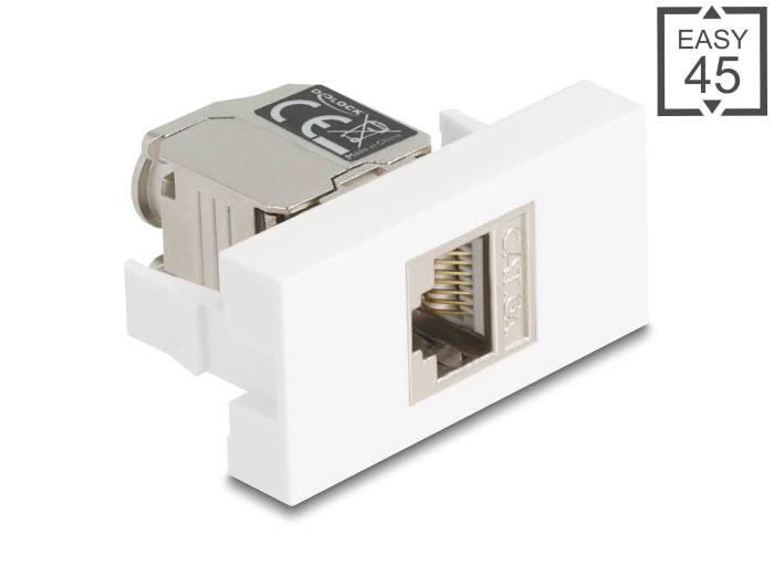 Delock Easy 45 Modul RJ45 Buchse zu LSA Cat.6A mit LED