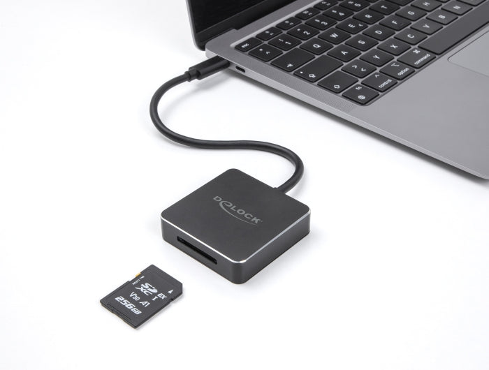 Delock USB Type-C™ Card Reader für SD Express (SD 7.1) Speicherkarten