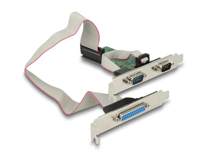 Delock PCI Express x1 Karte zu 2 x Seriell RS-232 + 1 x Parallel