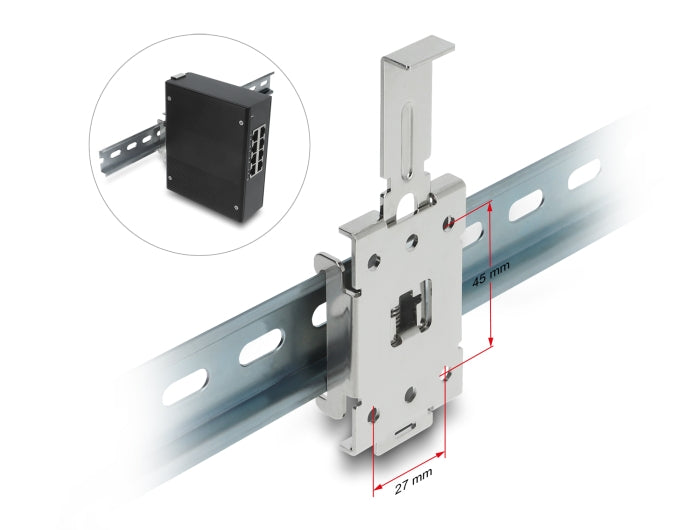 Delock Hutschienenadapter