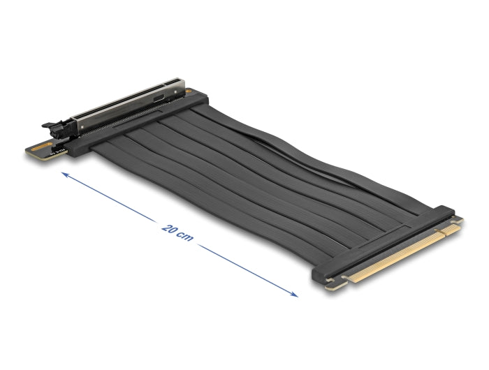 Delock Riser Karte PCI Express 5.0 x16 Stecker zu x16 Slot mit Kabel 20 cm