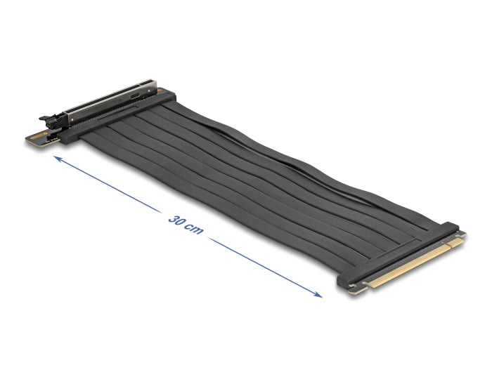 Delock Riser Karte PCI Express 5.0 x16 Stecker zu x16 Slot mit Kabel 30 cm