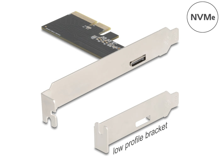Delock PCI Express x4 Karte zu 1 x extern OCuLink SFF-8612 - Low Profile Formfaktor