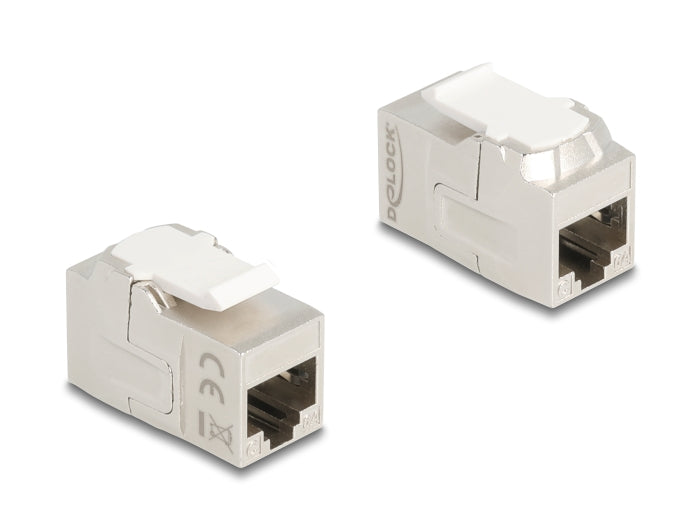 Delock Keystone Modul Kupplung RJ45 Buchse zu RJ45 Buchse Cat.6A geschirmt