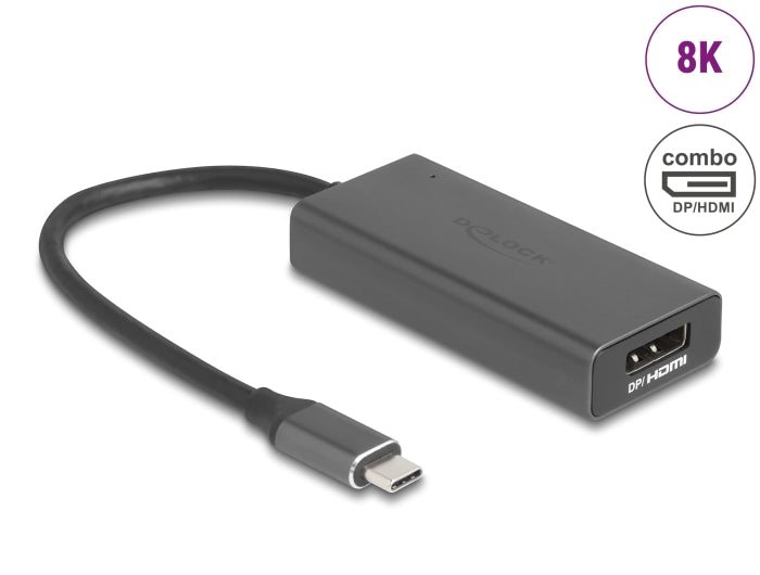 Delock USB Type-C™ Adapter zu Combo HDMI / DisplayPort Buchse 8K