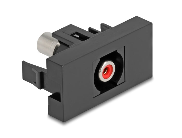 Delock Easy 45 Modul Cinch Buchse zu Cinch Buchse rot / schwarz