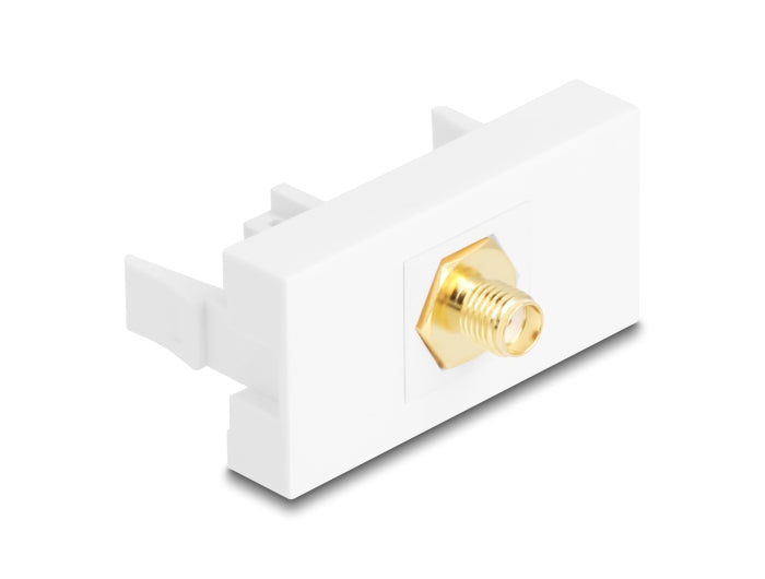 Delock Easy 45 Modul SMA Buchse zu SMA Buchse weiß