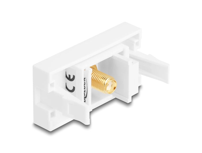 Delock Easy 45 Modul SMA Buchse zu SMA Buchse weiß