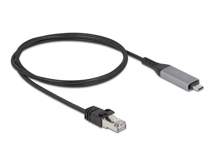 Delock USB LAN Kabel USB Type-C™ zu RJ45 Gigabit Ethernet 1 m