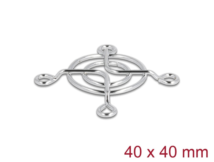 Delock Lüftergitter 40 x 40 mm silber
