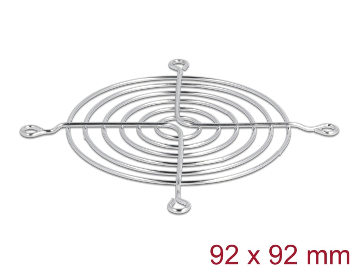 Delock Lüftergitter 92 x 92 mm silber